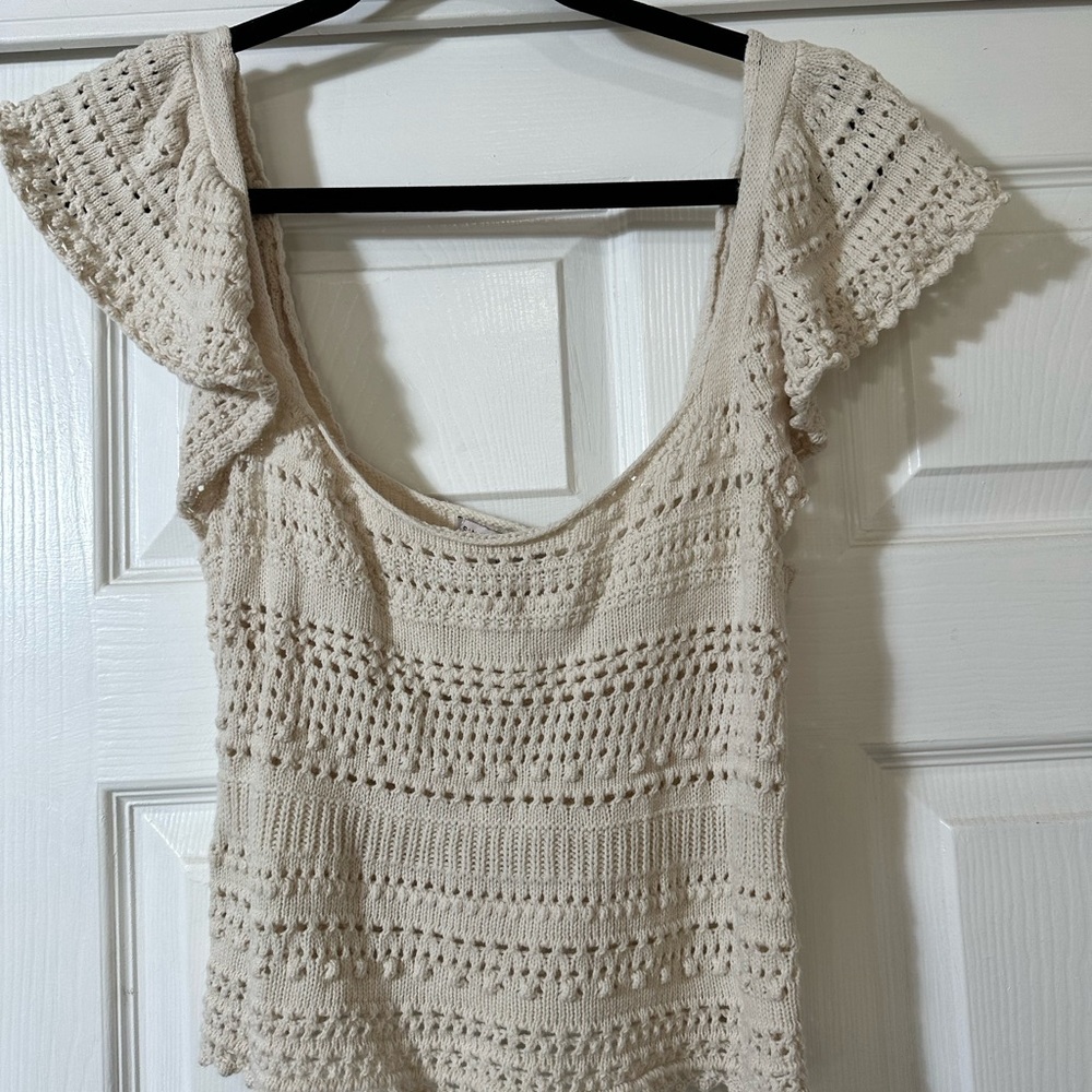 Sincerely Jules knit top square neck short sleeve